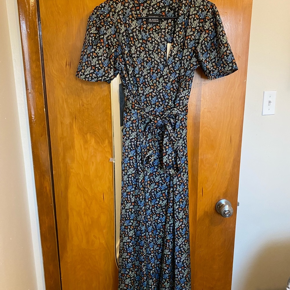 Scotch&Soda Belted Wrap Maxi dress